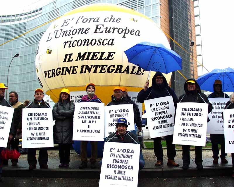 apicoltori a bruxelles a febbraio 2002